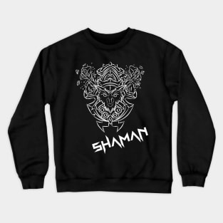 Shaman Crest (White) Crewneck Sweatshirt